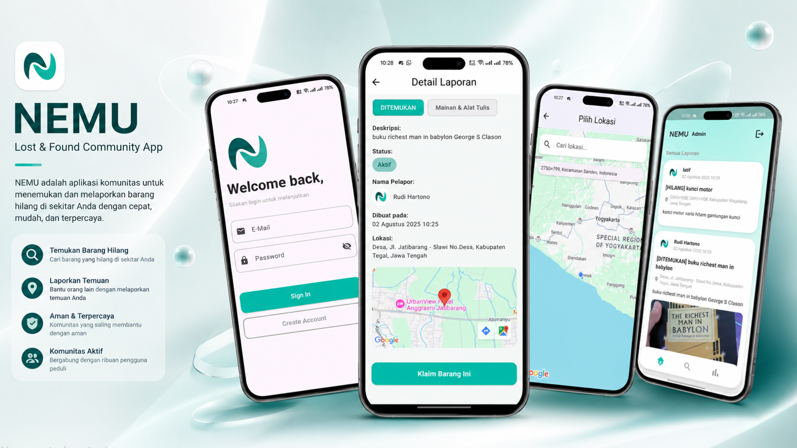 NEMU – Lost & Found Community App